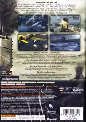 Naval Assault The Killing Tide (USA) box cover back